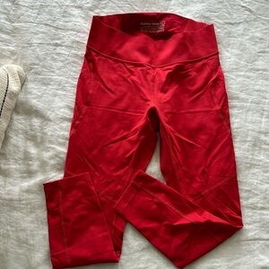 Like new! Outdoor voices red leggings